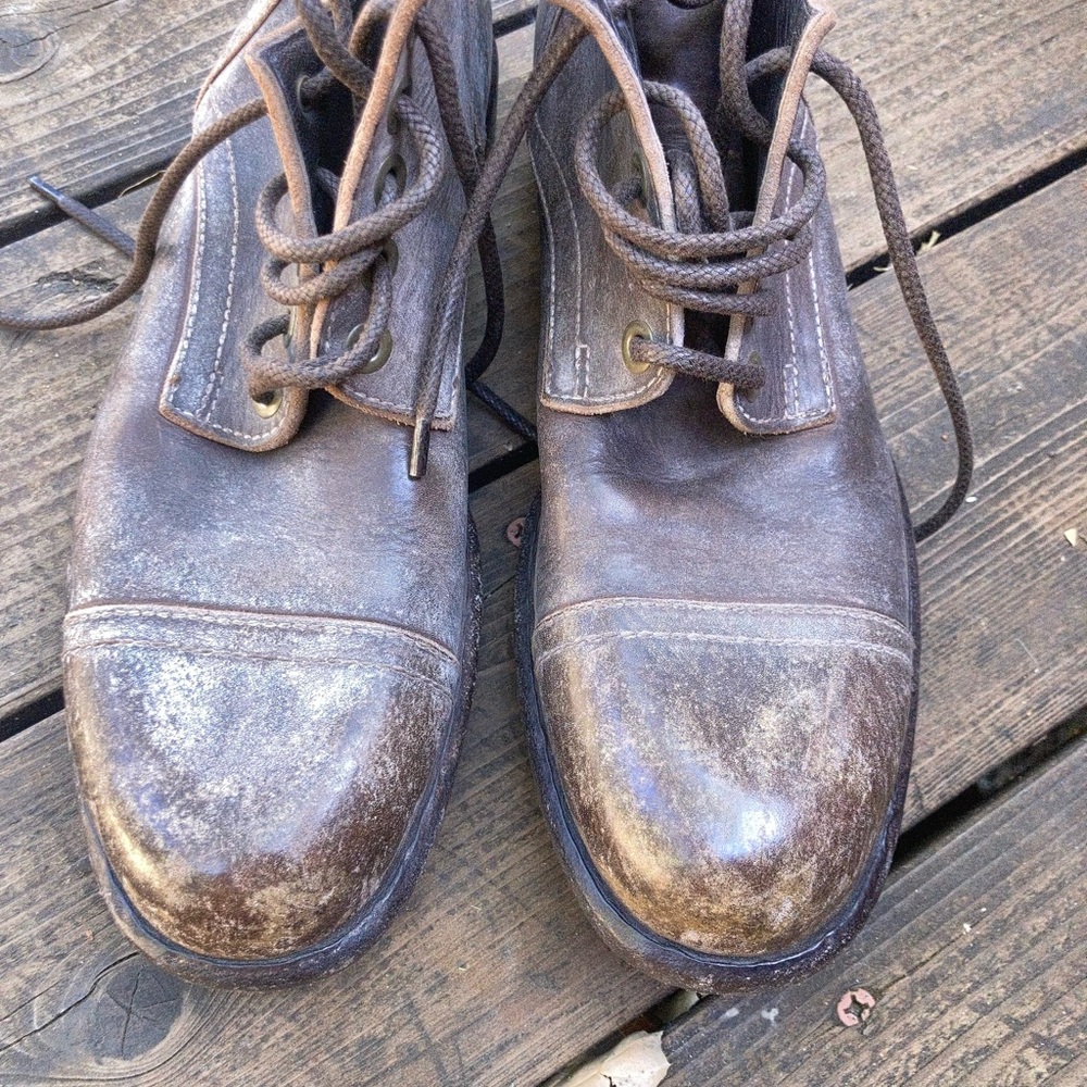 Dolce & Gabbana Brown Lace-Up Leather Boots